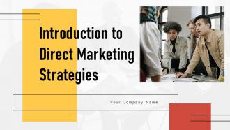 Introduction To Direct Marketing Strategies Powerpoint Presentation Slides MKT CD V