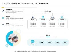 Introduction to e business and e commerce digital business and ecommerce management ppt icon