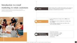 Introduction To E Mail Marketing To Retain Customers Applying Multiple Marketing Strategy SS V