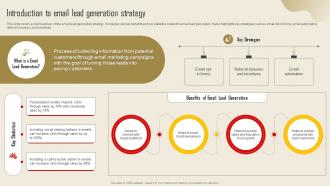Introduction To Email Lead Generation Strategy Lead Generation Strategy To Increase Strategy SS