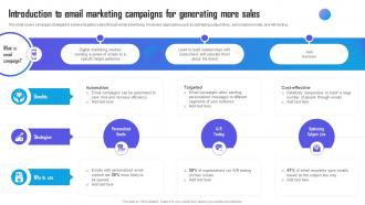 Introduction To Email Marketing Campaigns For Marketing Campaign Strategy To Boost