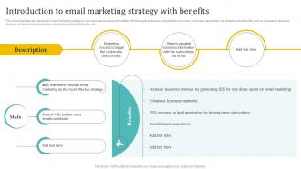 Introduction To Email Marketing Strategy Holistic Approach To 360 Degree Marketing