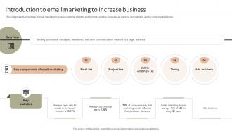 Introduction To Email Marketing To Improving Client Experience And Sales Strategy SS V