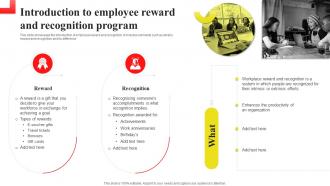 Introduction To Employee Reward And Recognition Implementing Recognition And Reward System