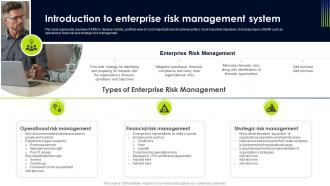 Introduction To Enterprise Risk Management Operational Risk Management Strategic
