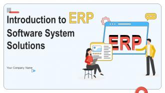 Introduction To ERP Software System Solutions Powerpoint PPT Template Bundles DK MD