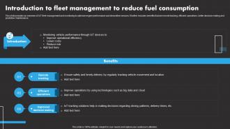 Introduction To Fleet Management IoT Remote Asset Monitoring And Management IoT SS