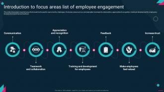 Introduction To Focus Areas List Of Employee Engagement Employee Engagement Action Plan