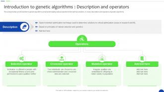 Introduction To Genetic Algorithms Description Unlocking The Power Of Prescriptive Data Analytics SS