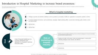Introduction To Hospital Marketing Improving Hospital Management For Increased Efficiency Strategy SS V