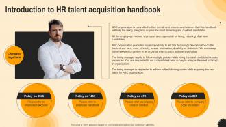 Introduction To Hr Talent Acquisition Handbook Ultimate Guide To Hr Talent Acquisition