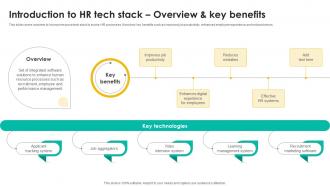Introduction To Hr Tech Stack Talent Management Tool Leveraging Technologies To Enhance Hr Services