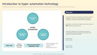 Introduction To Hyper Automation Technology Hyperautomation Applications