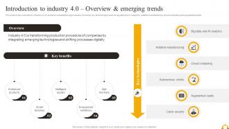 Introduction To Industry 4 0 Overview And Emerging Trends Guide Of Industrial Digital Transformation