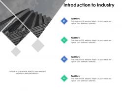 Introduction to industry company b263 ppt powerpoint presentation file layout