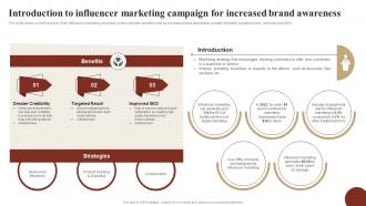 Introduction To Influencer Marketing Campaign For Increased Ways To Optimize Strategy SS V