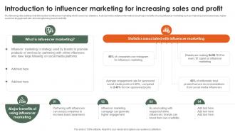 Introduction To Influencer Marketing For Increasing Sales Startup Growth Strategy For Rapid Strategy SS V