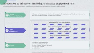 Introduction To Influencer Marketing Guide For Implementing Strategies To Enhance Tourism