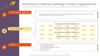 Introduction To Influencer Marketing To Enhance Engagement Introduction To Tourism Marketing MKT SS V