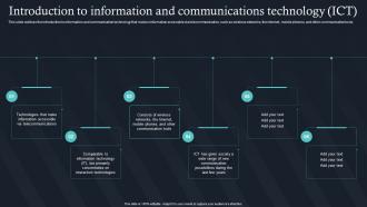 Introduction To Information And Communications Technology IT For Communication In Business