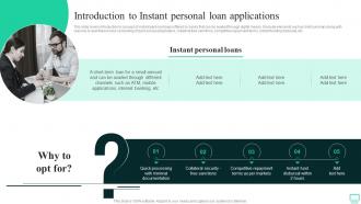 Introduction To Instant Personal Loan Applications Omnichannel Banking Services