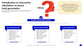 Introduction To Interactive Calculators Interactive Marketing Comprehensive Guide MKT SS V