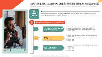 Introduction To Interactive Emails For Enhancing User Experience Using Interactive Marketing MKT SS V