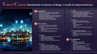 Introduction To Internet Of Things A World Of Connected Devices Powerpoint Presentation Slides IoT CD Slides Analytical