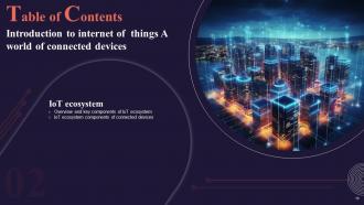Introduction To Internet Of Things A World Of Connected Devices Powerpoint Presentation Slides IoT CD Compatible Analytical