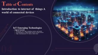 Introduction To Internet Of Things A World Of Connected Devices Powerpoint Presentation Slides IoT CD Graphical Multipurpose