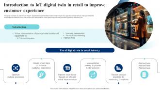 Introduction To IoT Digital Twin In Retail To Improve IoT Digital Twin Technology IOT SS