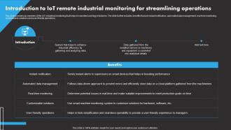 Introduction To IoT Remote Industrial IoT Remote Asset Monitoring And Management IoT SS