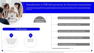 Introduction To IVR Bill Payments For Application Of Omnichannel Banking Services