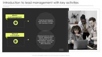 Introduction To Lead Management With Key Activities Customer Lead Management Process