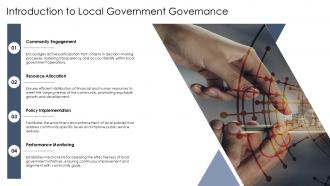 Introduction To Local Government Governance PPT PowerPoint ST AI SS