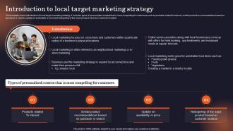 Introduction To Local Target Marketing Strategy Why Is Identifying The Target Market
