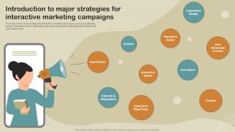 Introduction To Major Strategies For Interactive Boost Customer Engagement MKT SS