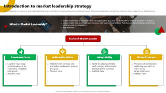 Introduction To Market Leadership Strategy Corporate Leaders Strategy To Attain Market