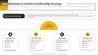 Introduction To Market Leadership Strategy Market Leadership Mastery Strategy SS