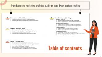 Introduction To Marketing Analytics Guide For Data Driven Decision Making Complete Deck MKT CD Best Captivating