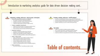 Introduction To Marketing Analytics Guide For Data Driven Decision Making Complete Deck MKT CD Good Captivating