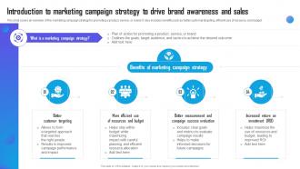 Introduction To Marketing Campaign Strategy To Drive Marketing Campaign Strategy To Boost