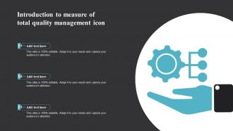 Introduction To Measure Of Total Quality Management Icon