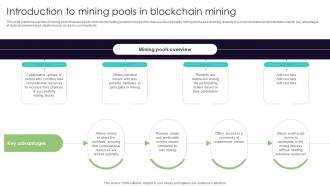 Introduction To Mining Pools In Blockchain Everything You Need To Know About Blockchain BCT SS V
