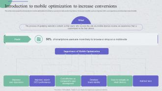 Introduction To Mobile Optimization Guide For Implementing Strategies To Enhance Tourism