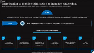 Introduction To Mobile Optimization To Increase Hospitality And Tourism Strategies Marketing Mkt Ss V