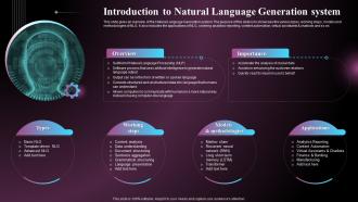 Introduction To Natural Language Generation System Ppt Background