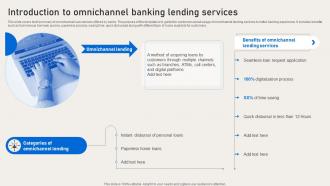 Introduction To Omnichannel Banking Lending Services Deployment Of Banking Omnichannel