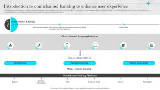 Introduction To Omnichannel Banking To Enhance User Omnichannel Strategies For Digital