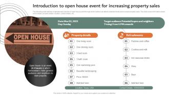Introduction To Open House Event For Increasing Online And Offline Marketing Strategies MKT SS V